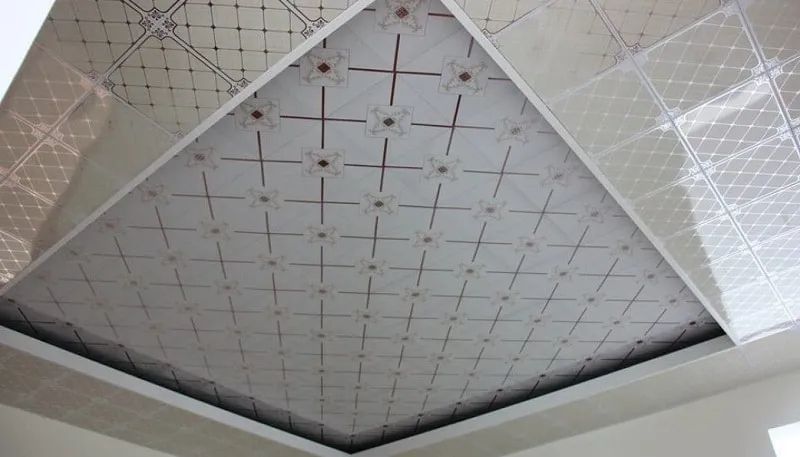 Mẫu trần thả nhựa giật cấp 1