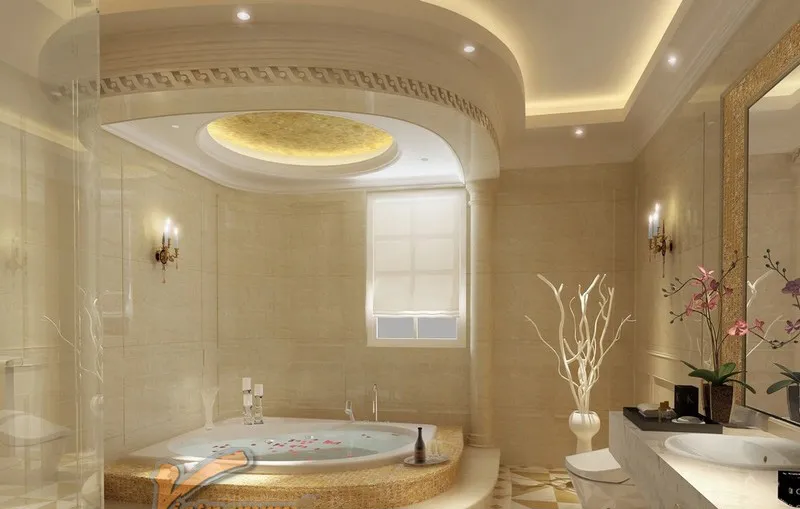Mẫu trần thạch cao giật cấp nhà vệ sinh, nhà tắm 3
