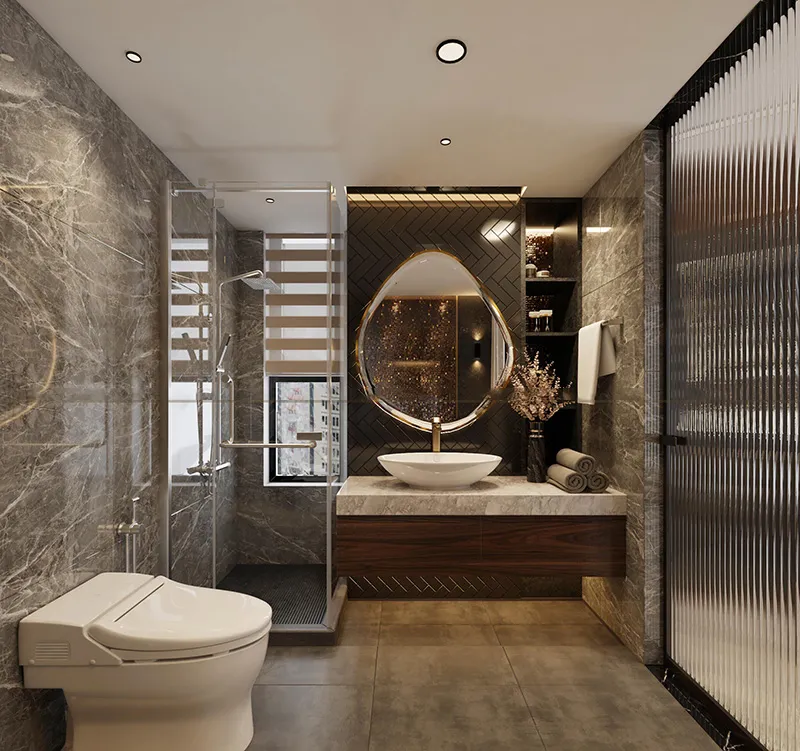 Mẫu trần thạch cao phẳng nhà vệ sinh nhà tắm 4