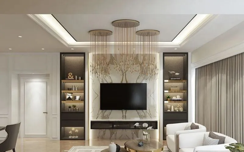 Mẫu trần thạch cao giật cấp đẹp