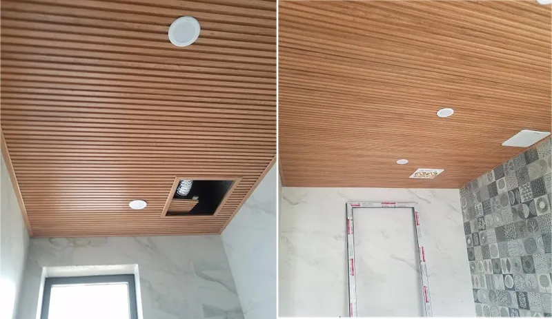 Mẫu trần nhựa lam sóng nhà tắm nhà vệ sinh