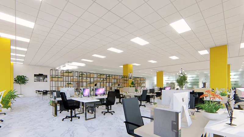 Đóng trần thạch cao thả văn phòng có lợi ích gì