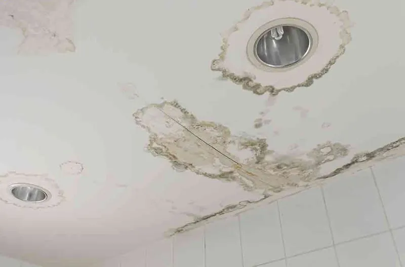 Hình ảnh trần thạch cao bị thấm nước