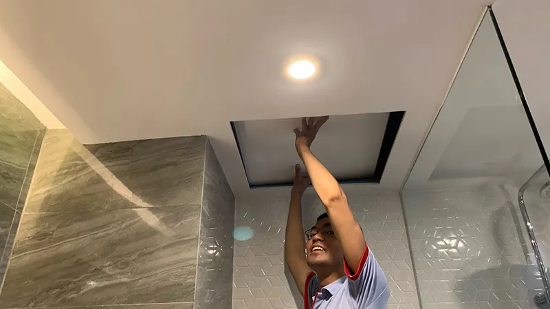 Tầm quan trọng của lỗ nắp thăm trần thạch cao nhà vệ sinh